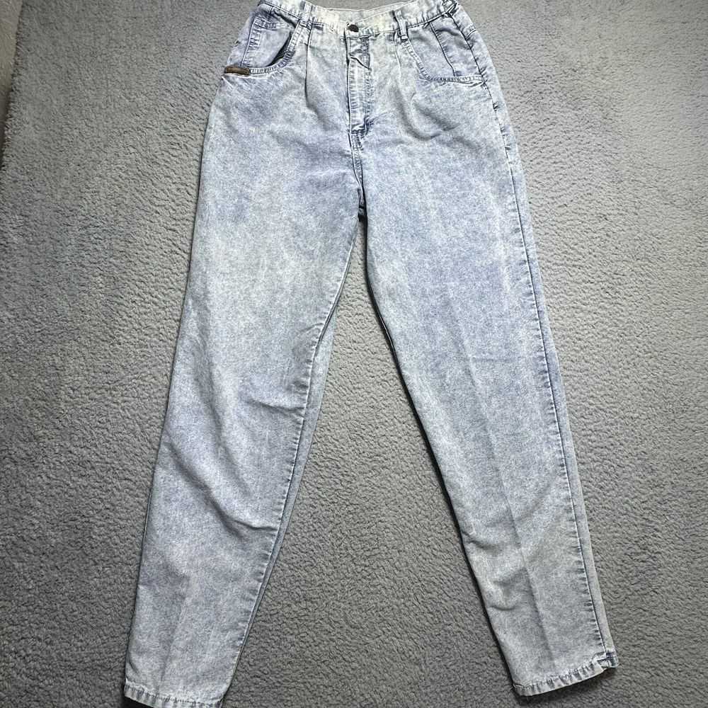 Vintage PS Gitano‎ Women Tapered Jeans size 10 Long Blue Denim Mom Stretch 24x29